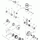 X951660 440 XCR SP Piston and crankshaft  440 xcr sp x951660