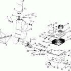 0952574 500 SKS Oil tank  /  air box assembly  500 efi 0952774, efi sks ...
