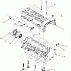 0950869 RXL TOURING Crankcase assembly rxl touring 0950869