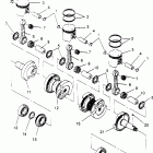 0951676 600 XCR Piston and crankshaft 600 xcr 0951676