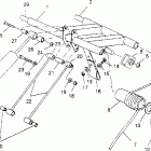 0950443 SPORT Rear torque arm assembly sport touring 0950243 and  euro...