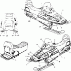 0950869 RXL TOURING Decals rxl touring 0950869