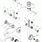 0952560 440 SKS Piston and crankshaft 440 0952760, 440 sks 0952560,  and...