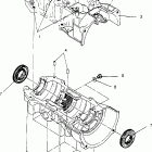 0952574 500 SKS Crankcase assembly  500 efi 0952774, efi sks 0952574,   ...