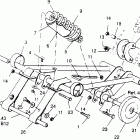 X951660 440 XCR SP Front torque arm assembly  440 xcr sp x951660