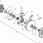 0942064 WIDE TRAK LX Drive clutch assembly widetrak lx 0942064