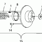 0946767 XLT SP XTRA Driven clutch assembly xlt special (xtra) 0946767