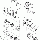 0941760 440 XCR Piston and crankshaft 440 xcr 0941760