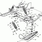 0941660 440 XCR SP Front suspension and ski 440 xcr sp 0941660