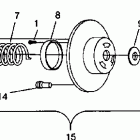 0942760 440 L/C Driven clutch assembly 440 0942760 and 440 sks 0942560