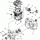 0943433 LITE Crankcase and cylinder assembly starlite 0943427