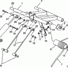 0941660 440 XCR SP Rear torque arm assembly 440 xcr sp 0941660