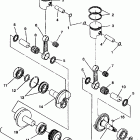 E942574 EURO 500 EFI SKS Piston and crankshaft 500 efi 0942774 and   efi sks 0942...
