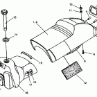 0941667 600 XCR Seat and gas tank assembly 600 xcr 0941667