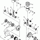 0942774 500 EFI Piston and crankshaft 500 efi 0942774 and efi sks 094257...