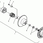 0940443 SPORT Driven clutch assembly sport 0940443 and sport sks 09402...