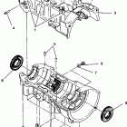 0941660 440 XCR SP Crankcase assembly 440 xcr sp 0941660