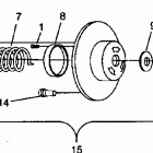 0942774 500 EFI Driven clutch assembly 500 efi 0942774 and efi sks 09425...