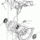 0942061 WIDE TRAK GT Crankcase assembly widetrak gt 0942061