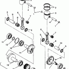 0942760 440 L/C Piston and crankshaft 440 0942760 and 440 sks 0942560