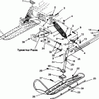 0943133 LITE GT Front suspension and ski lite gt 0943133 and starlite gt...