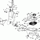 E942574 EURO 500 EFI SKS Oil tank / air box assembly 500 efi 0942774 and  efi sks...
