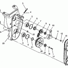 0941660 440 XCR SP Chaincase assembly 440 xcr sp 0941660