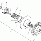 WIDE TRAK - 0932064 Driven clutch assembly widetrak  /  0932064