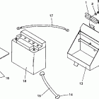 0930768 RXL Battery box assembly rxl / 0930768 and rxl sks / 0930568