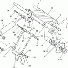 440 XCR - 0931760 Rear torque arm assembly 440 xcr  /  0931760