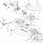 500 EFI SKS - 0930574 Hood assembly 500 efi  /  0930674 and  500 efi sks  /  0...