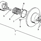 TRAIL - 0930761 Driven clutch assembly trail / 0930761