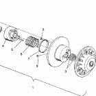 500 EFI SKS - 0930574 Driven clutch assembly 500 efi  /  0930674 and  500 efi ...