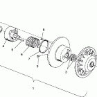 0930567 XLT SKS Driven clutch assembly xlt / 0930767,xlt sp / 0930667 & ...