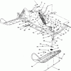 TRAIL - 0930761 Front suspension and ski trail / 0930761 and  trail delu...