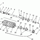 WIDE TRAK - 0932064 Track and driveshaft assembly widetrak  /  0932064