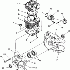 0933433 LITE Crankcase and cylinder assembly starlite / 0933427