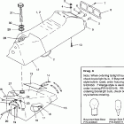500 EFI SKS - 0930574 Seat and gas tank assembly 500 efi / 0930674 and  500 ef...