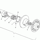 0930864 CLASSIC Driven clutch assembly classic  /  0930864 and  classic ...