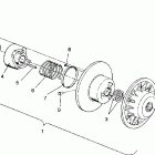 440 SKS - 0930560 Driven clutch assembly 440  /  0930760 and 440 sks  /  0...