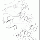 FLHT 1FVC ELECTRA GLIDE STANDARD (2022) WINDSHIELD, FAIRING AND HEADLAMP - FLHT, FLHTK, FLHX, FL...