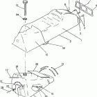 S920758 SWE 650 Seat / gas tank assembly 650