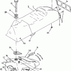 0920574 500 SKS Seat / gas tank assembly 500 sp / 500 sks