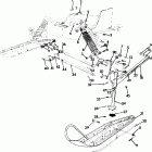 0921760 440 XCR Front suspension and ski 440 xcr