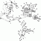 0920568 650 RXL SKS Engine mounting rxl / rxl sks