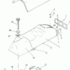 0920761 TRAIL Seat / gas tank assembly trail