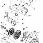 S923033 SWE LITE Blower housing / recoil starter indy lite