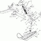 S910761 SWE TRAIL Front suspension and ski trail