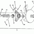 S910758 SWE 650 Drive clutch asm.  650 and 650 sks to serial number 1825...