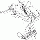 0910664 500 SP Front suspension and ski 500 and 500 classic